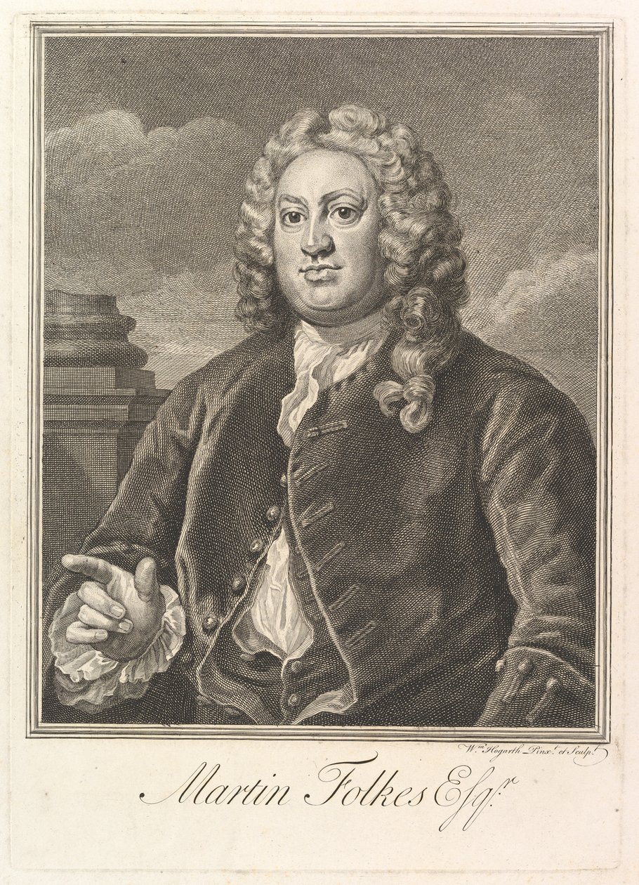 Martin Folkes, 1742. alkotó: William Hogarth