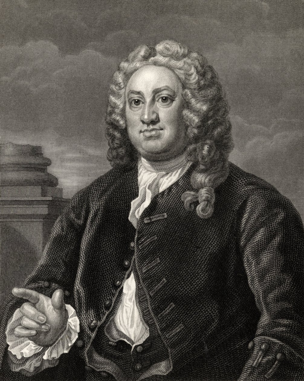 Martin Folkes, R. Hart metszete a "The Works of Hogarth"-ból, 1833-ban alkotó: William Hogarth