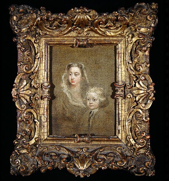 Mary Edwards Hamilton és fia, Gerard Anne (olaj, vászon) alkotó: William Hogarth