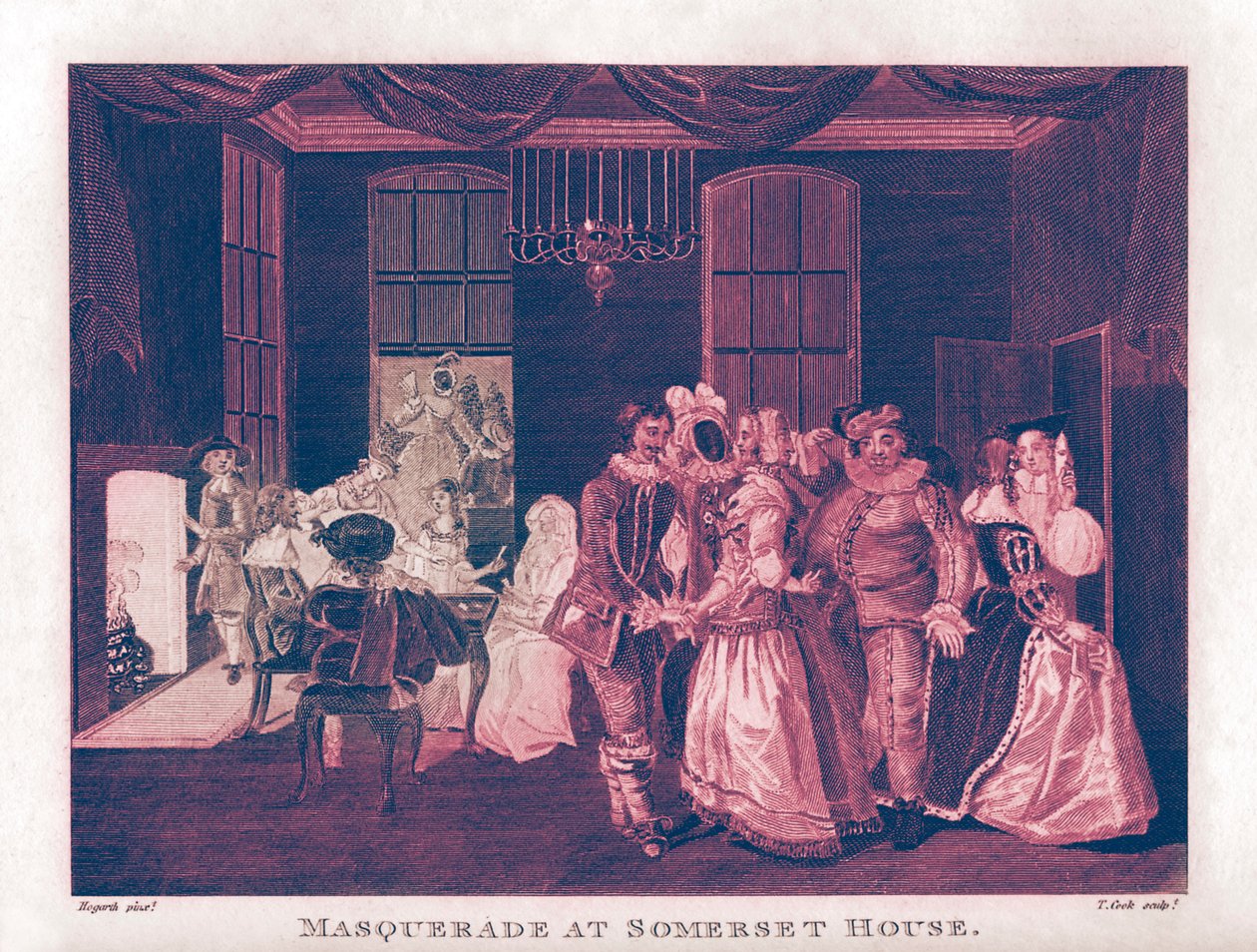 William Hogarth maskarádé a Somerset House-ban alkotó: William Hogarth