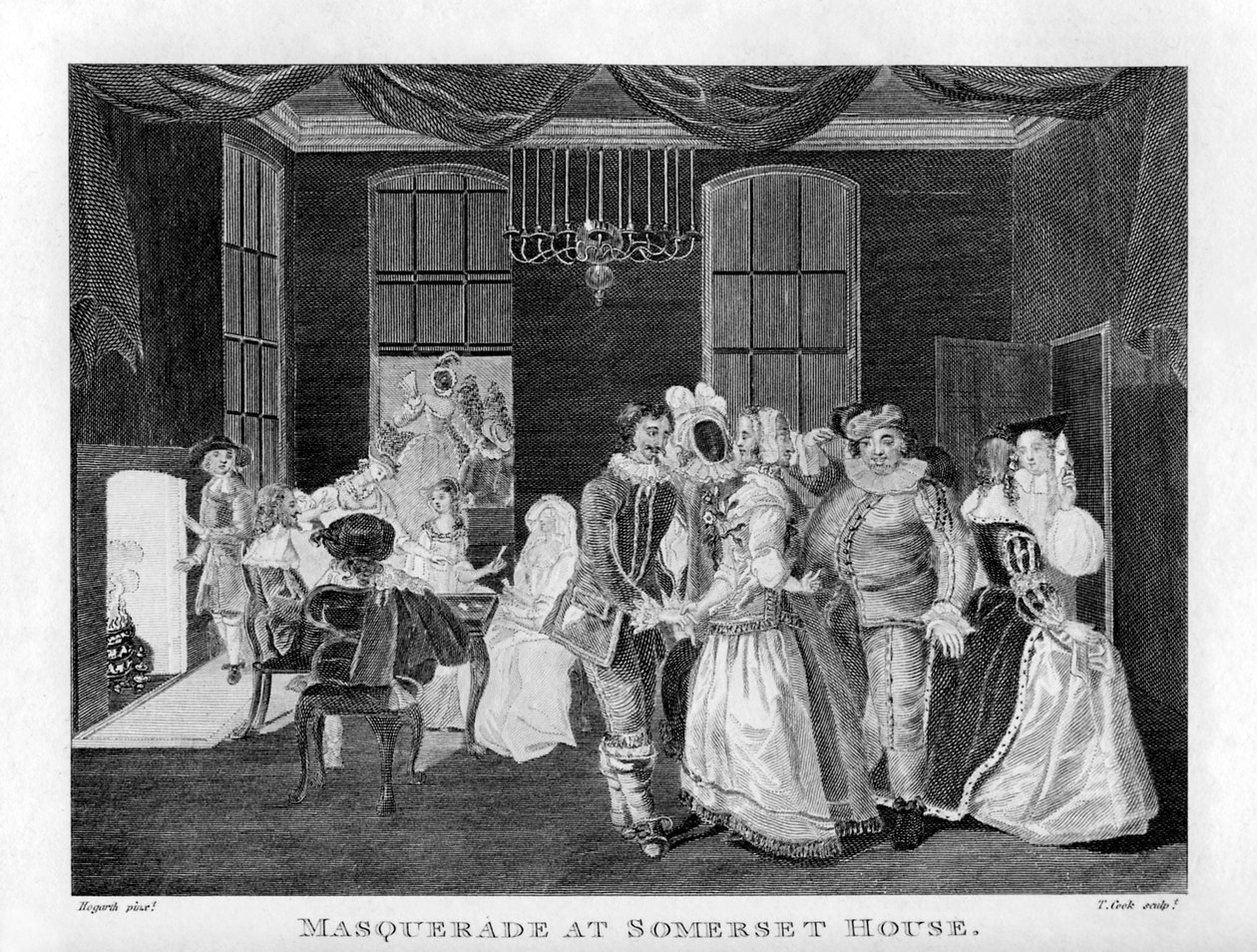 William Hogarth maskarádé a Somerset House-ban alkotó: William Hogarth