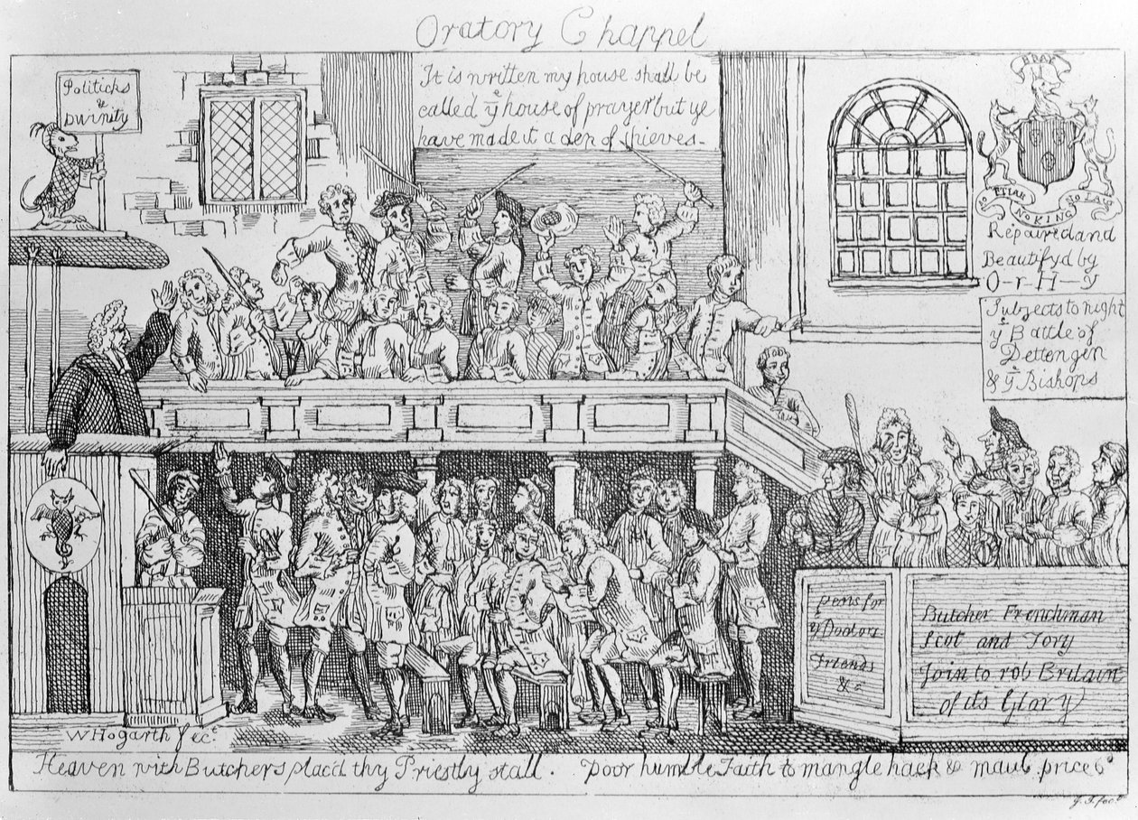 Oratory Chapel, 1746 körül alkotó: William Hogarth