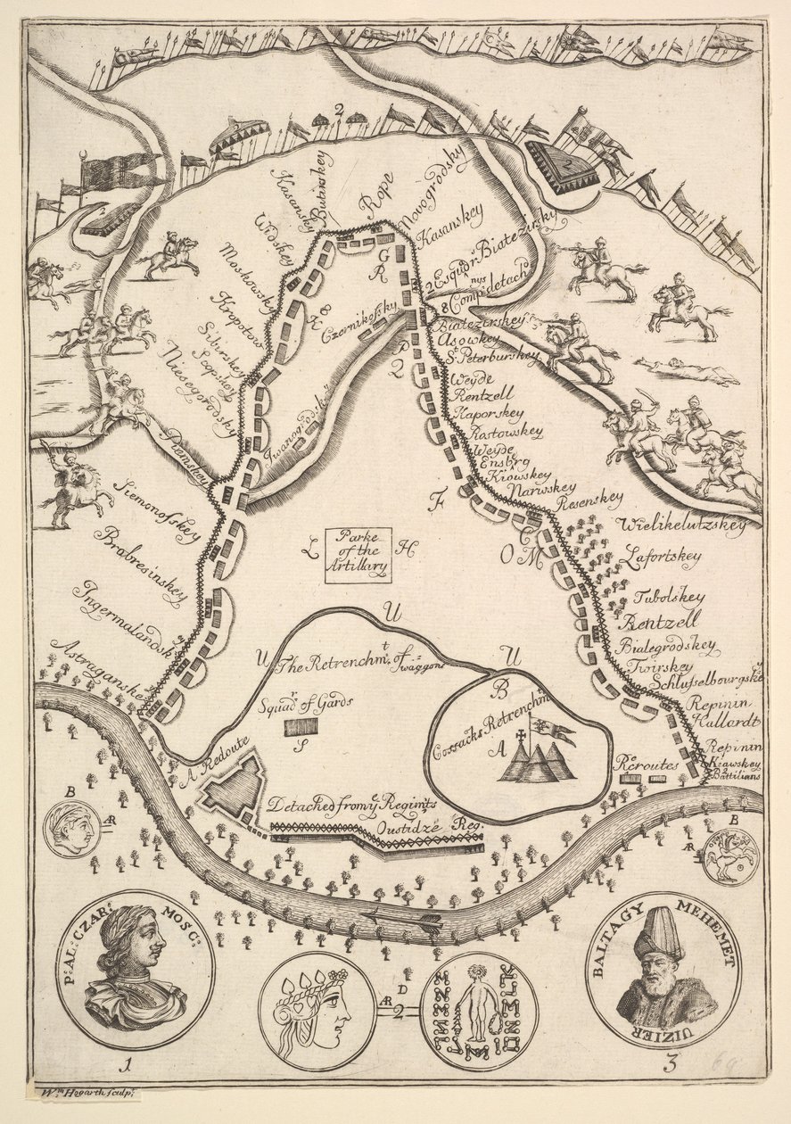 Parke of the Artillary Aubry de La Mottrayes Utazások szerte Európában, Ázsiában és külföldön..., 1723-24. alkotó: William Hogarth