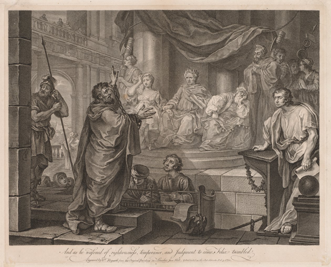Pál Félix előtt (Nagy tányér) alkotó: William Hogarth