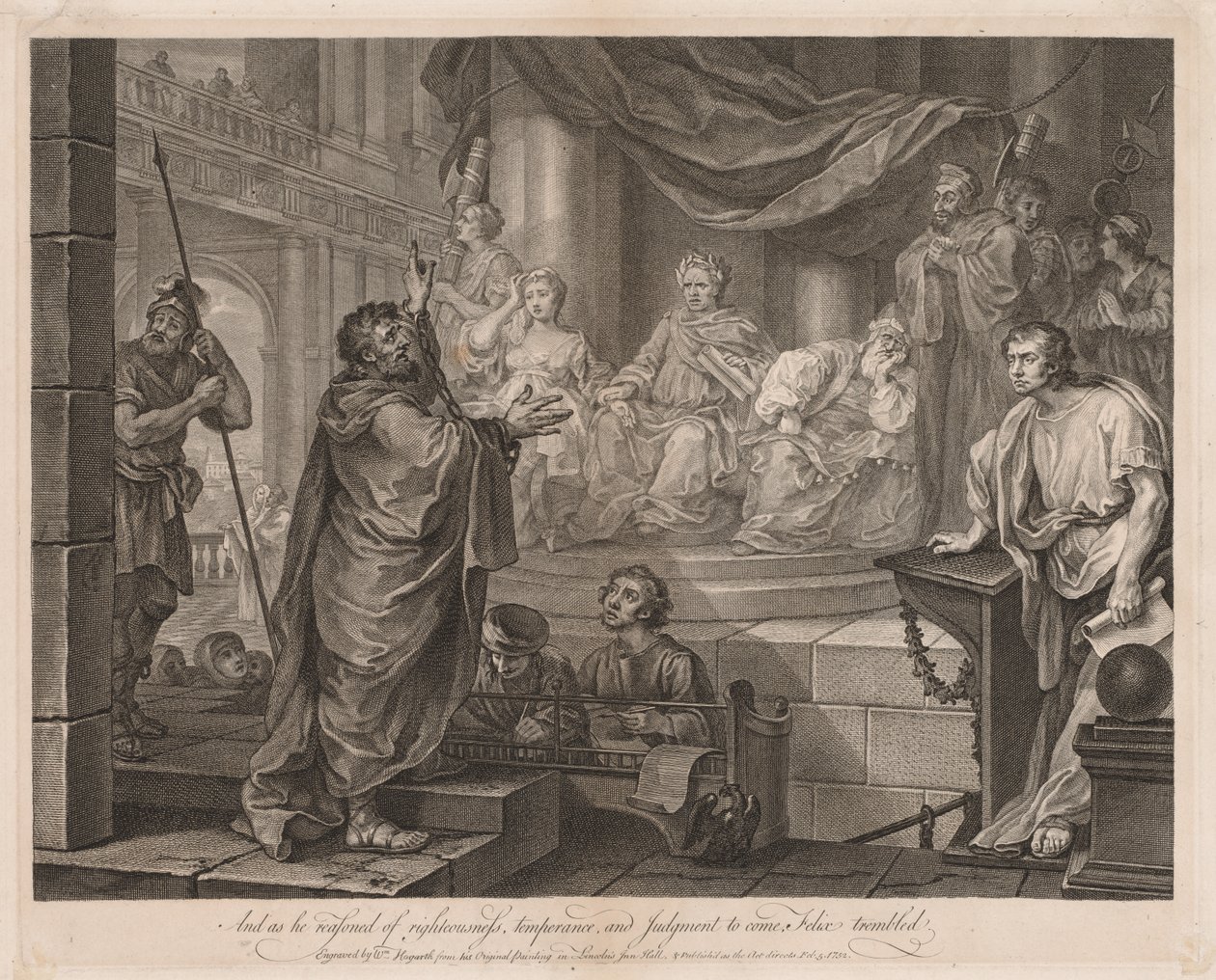 Pál Félix előtt (Nagy tányér) alkotó: William Hogarth