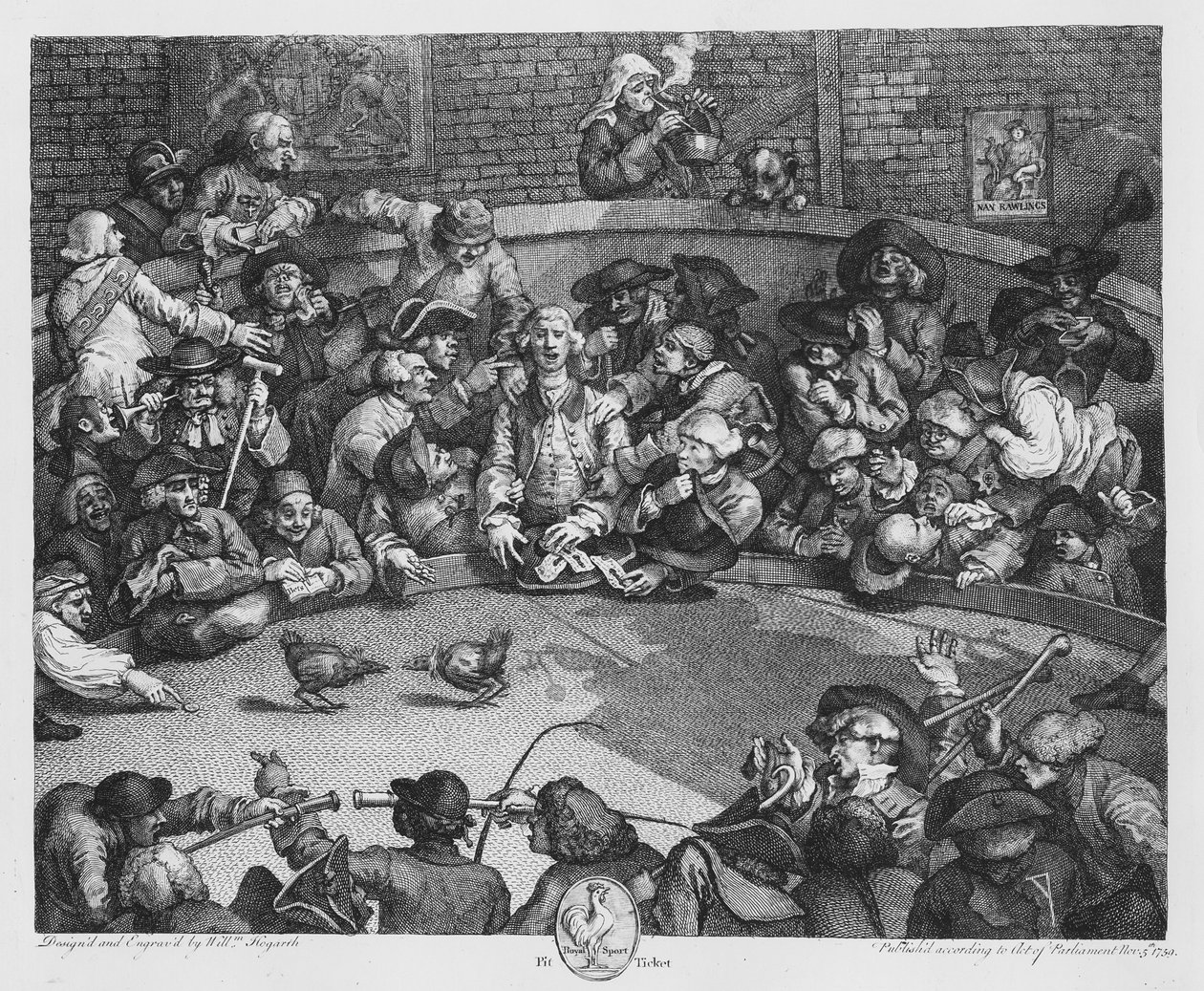 Pit Ticket, 1759. november 5. (metszet) (f/w fotó) alkotó: William Hogarth