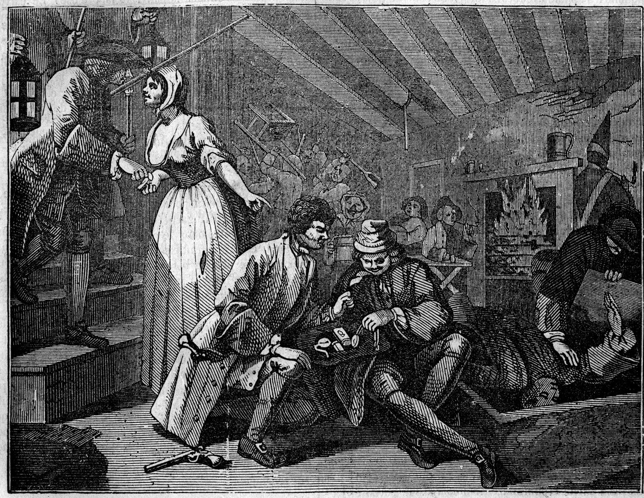 William Hogarth (1697-1764) brit illusztrátor 12 metszetből álló táblája, melynek címe „Ipar és tétlenség”, „Zele és lustaság”” két tanítvány pályafutását meséli el: Thomas Idle, aki bűnös volt a bűneiben, megállt egy kocsmában alkotó: William Hogarth