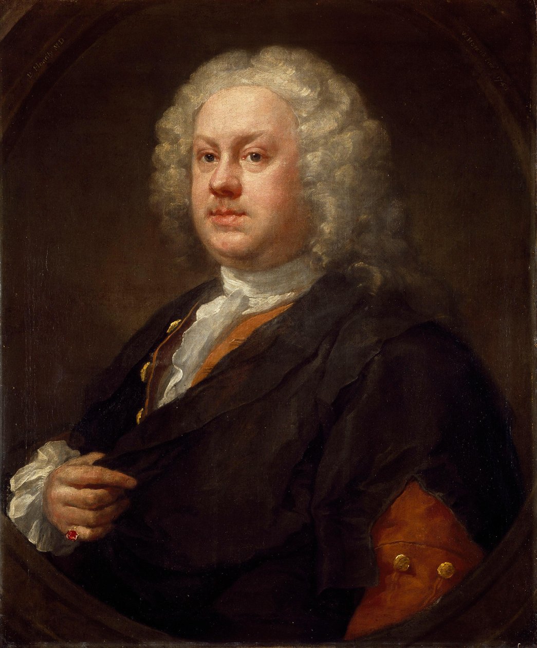 Benjamin Hoadly (1706–1757) orvos és drámaíró portréja alkotó: William Hogarth