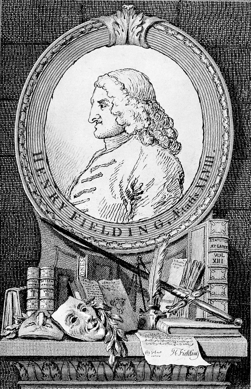 Henry Fielding regény- és drámaíró portréja 1707-1754, 1762. alkotó: William Hogarth