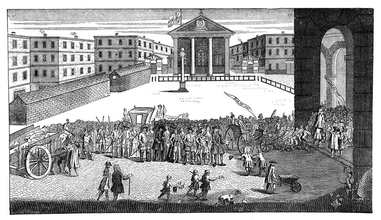 Richs Glory: avagy diadalmas belépése Covent Gardenbe, 1732. alkotó: William Hogarth