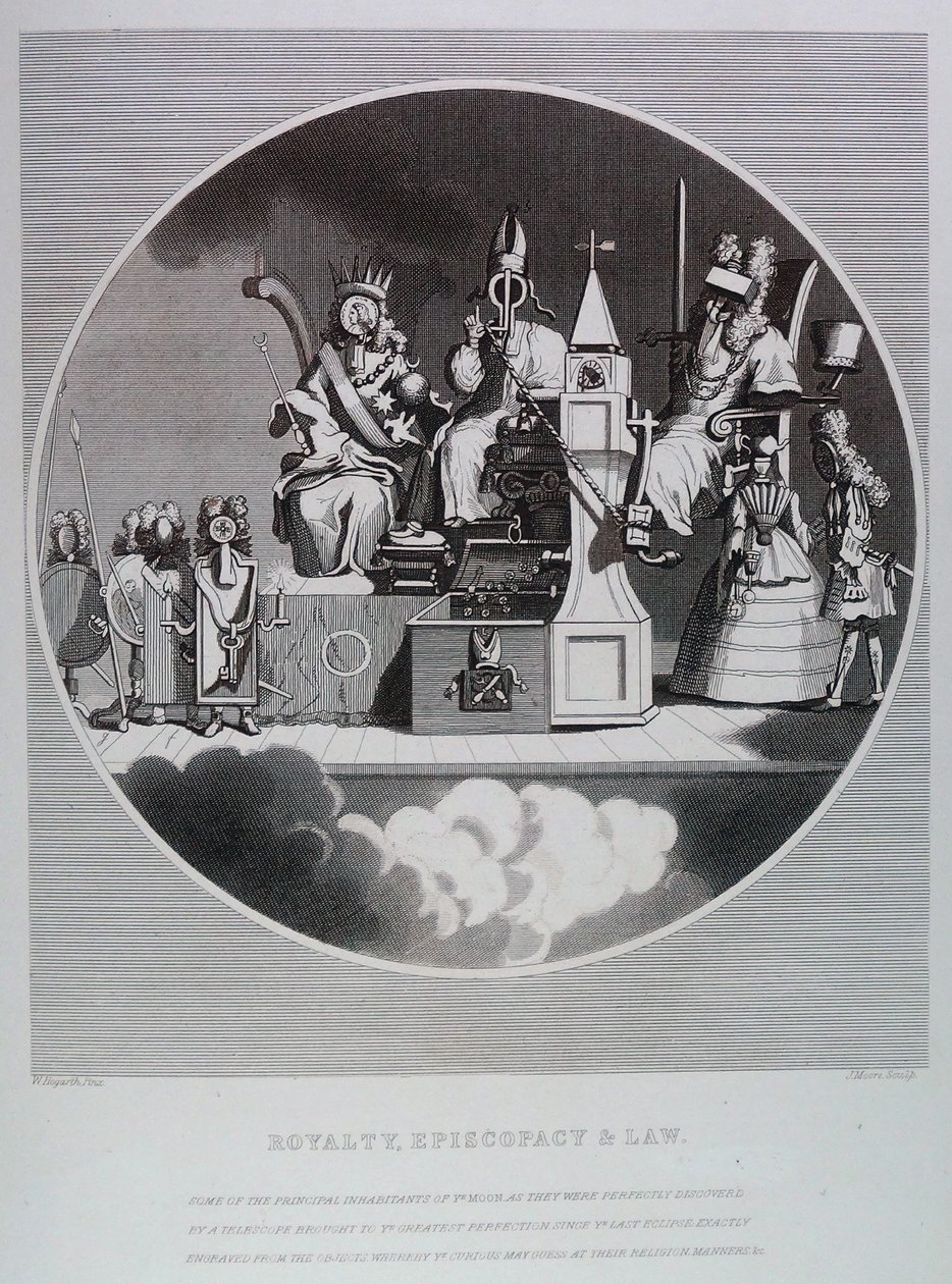 Jogdíj, püspökség és jog alkotó: William Hogarth