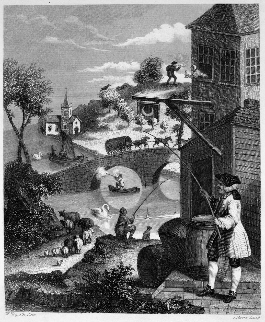 Szatíra hamis szemszögből alkotó: William Hogarth