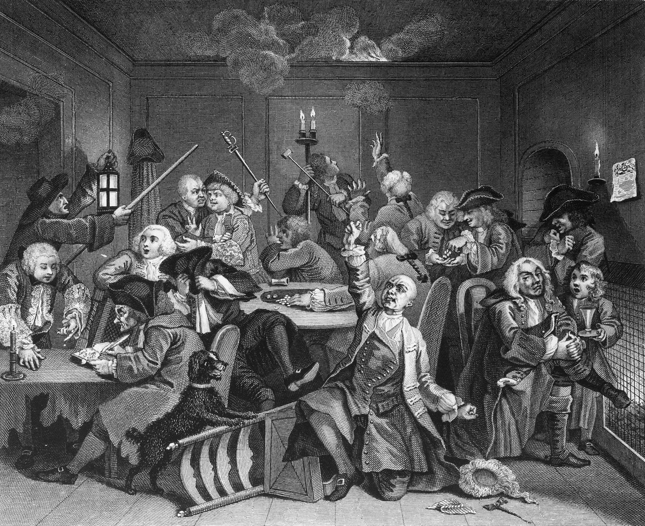 VI. jelenet: A gereblye a játékházban alkotó: William Hogarth