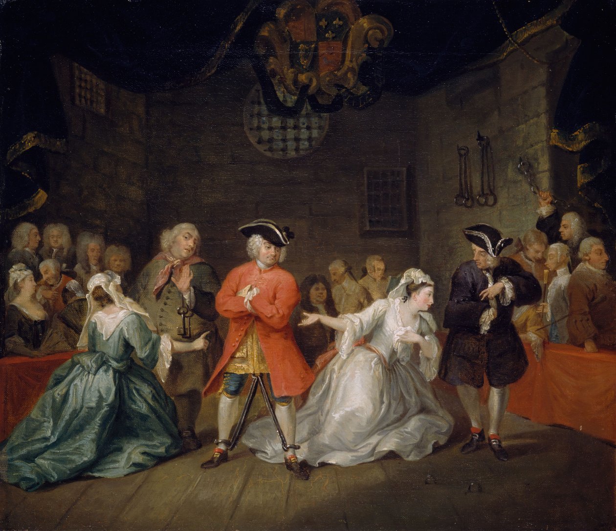 Jelenet John Gay A koldusoperájából, 1728. alkotó: William Hogarth