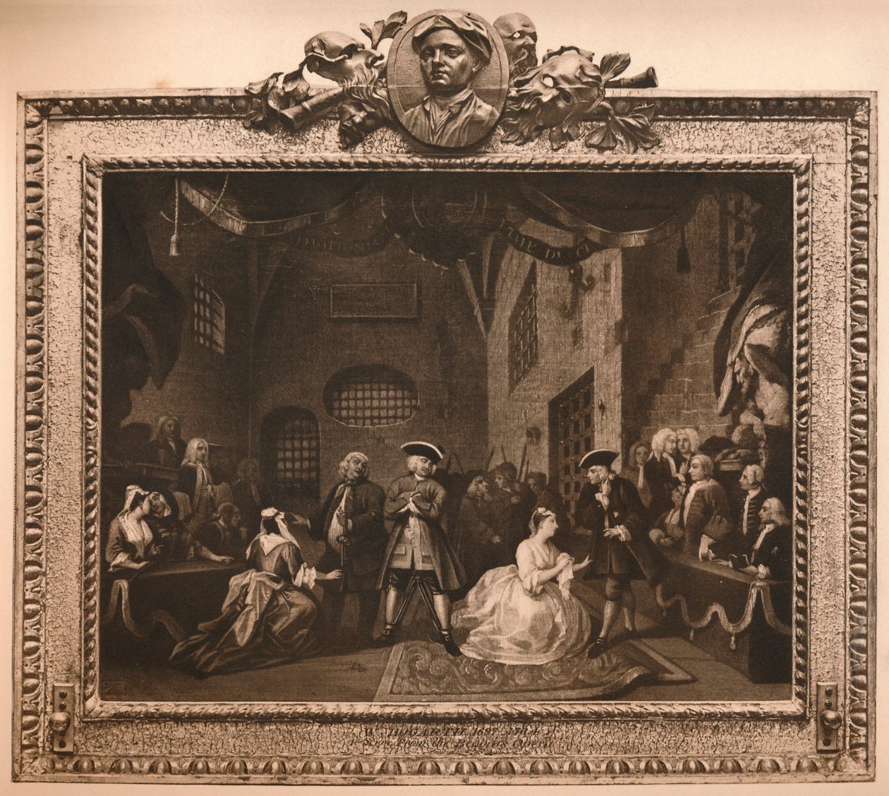 Jelenet a The Beggars Opera VI, 1731-ből alkotó: William Hogarth