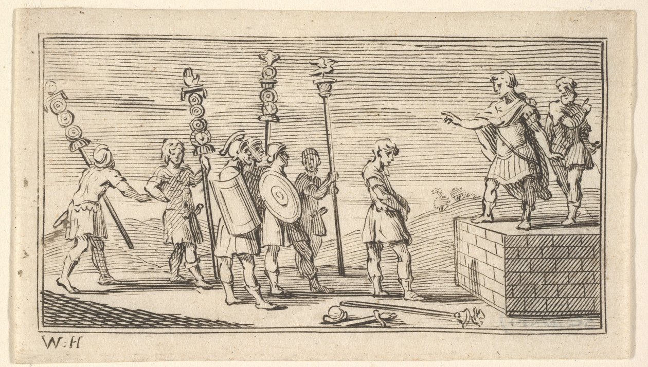 Szégyenletes felmentés John Beaver, Római katonai büntetések, 1725, 1725 után. alkotó: William Hogarth