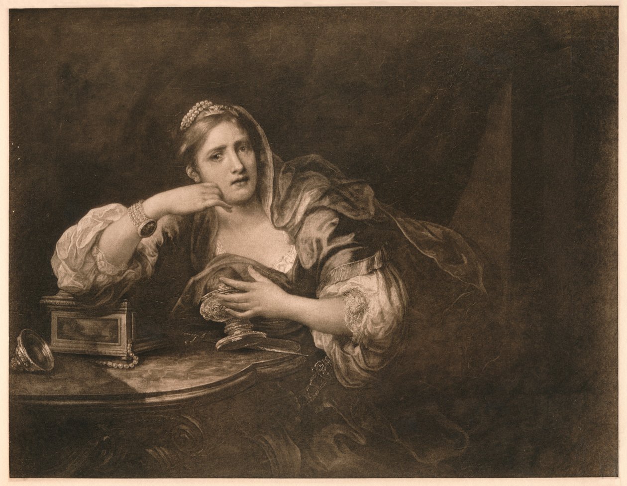 Zsigmond Gyász Guiscardo szíve felett, 1759 alkotó: William Hogarth