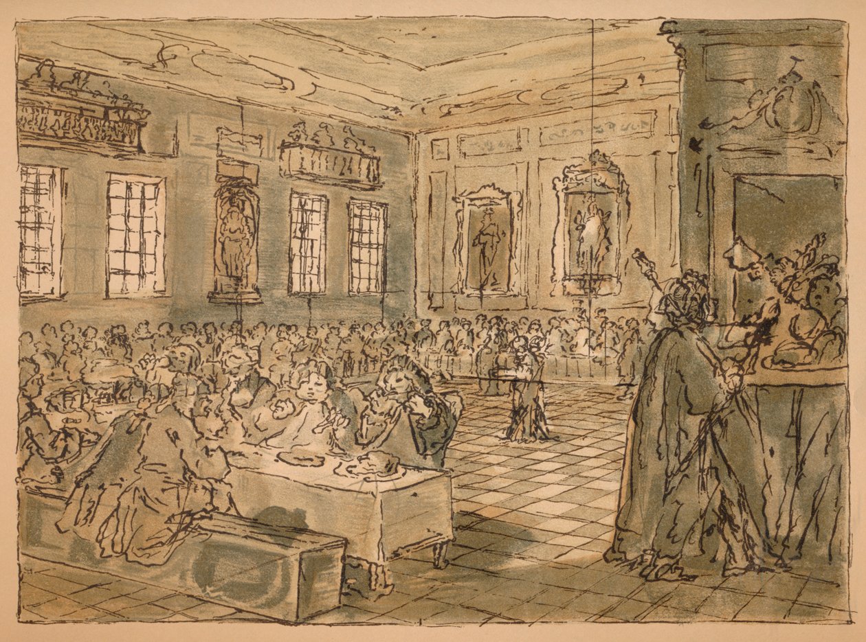 Vázlat az iparhoz és a tétlenséghez - VIII. tábla, 1747 alkotó: William Hogarth