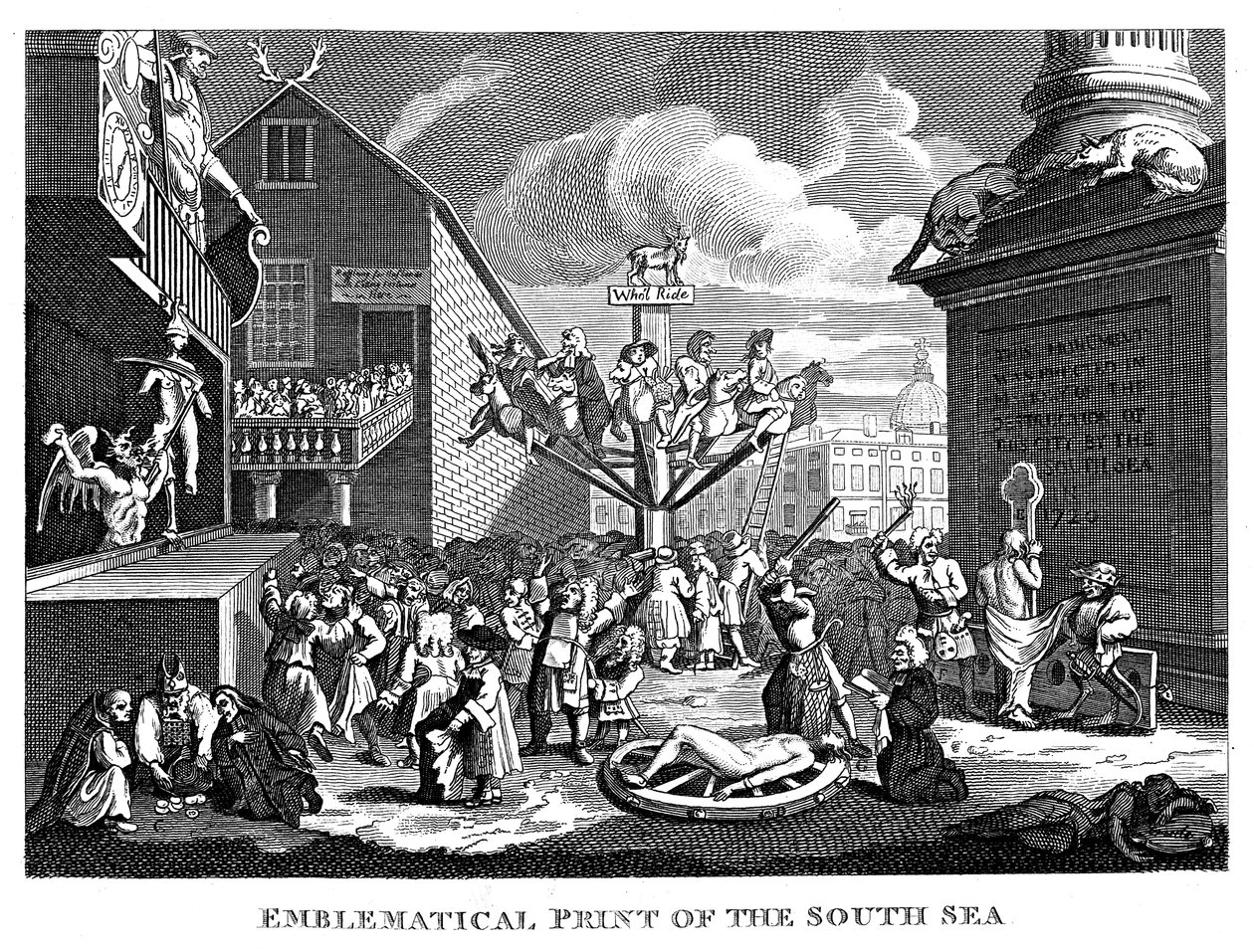 Déli-tengeri buborék, 1721 alkotó: William Hogarth