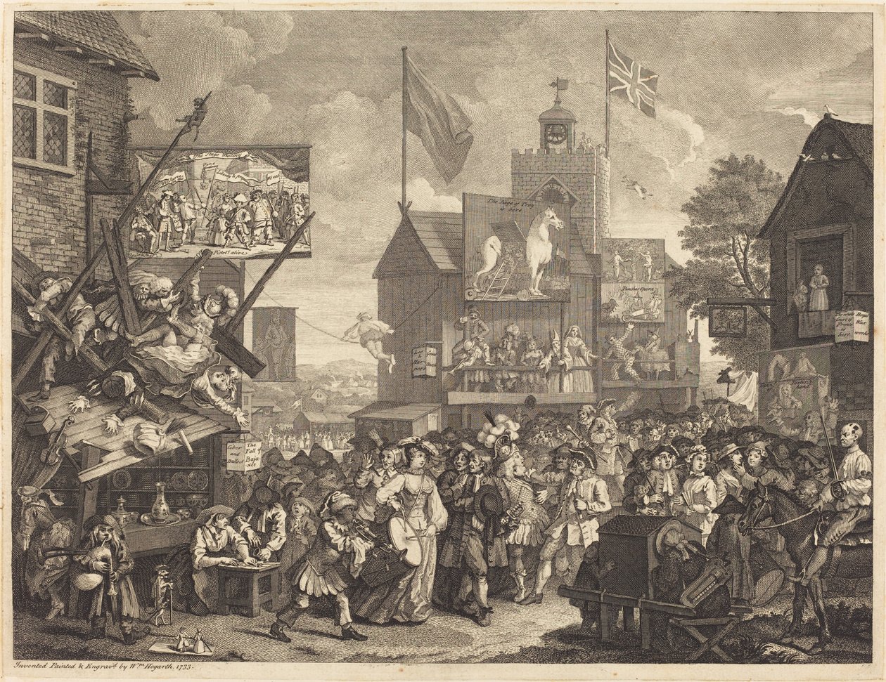Southwark Vásár alkotó: William Hogarth