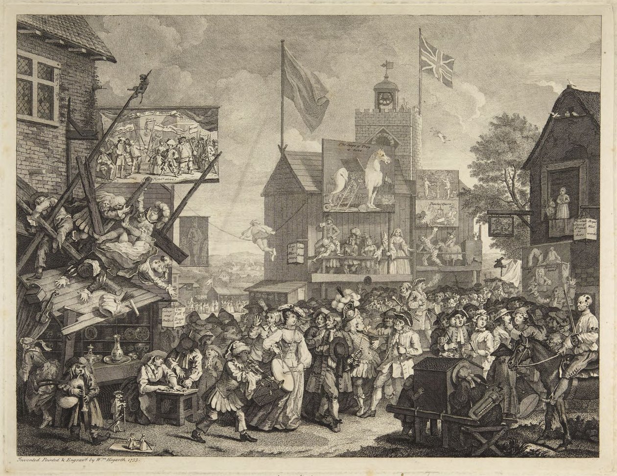 Southwark-i vásár alkotó: William Hogarth