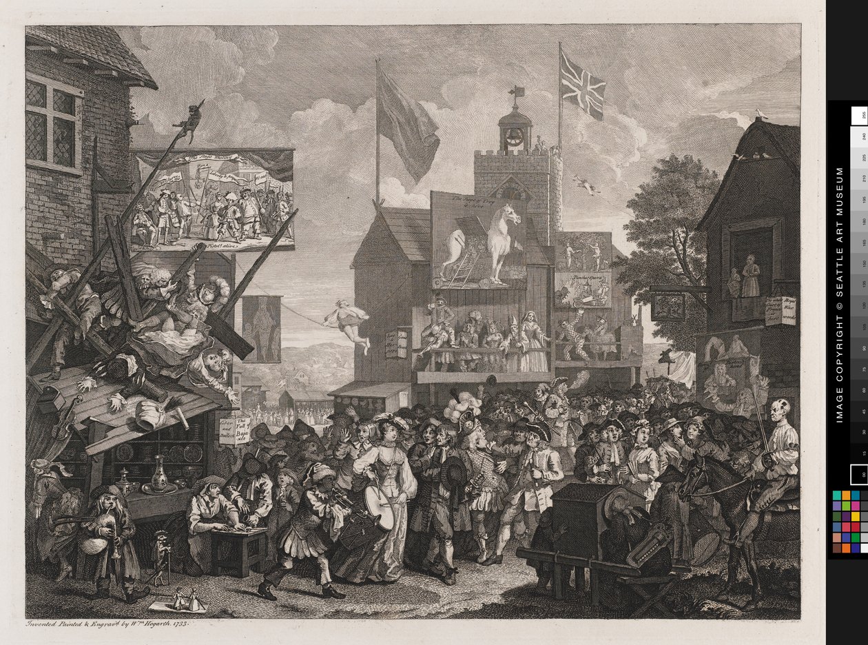 Southwark Vásár alkotó: William Hogarth
