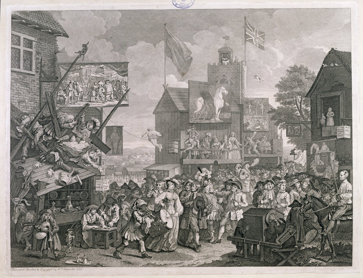 Southwark Vásár alkotó: William Hogarth