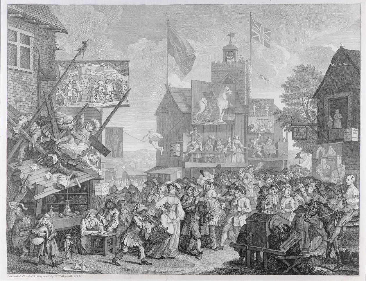 Southwarki vásár, 1733 alkotó: William Hogarth