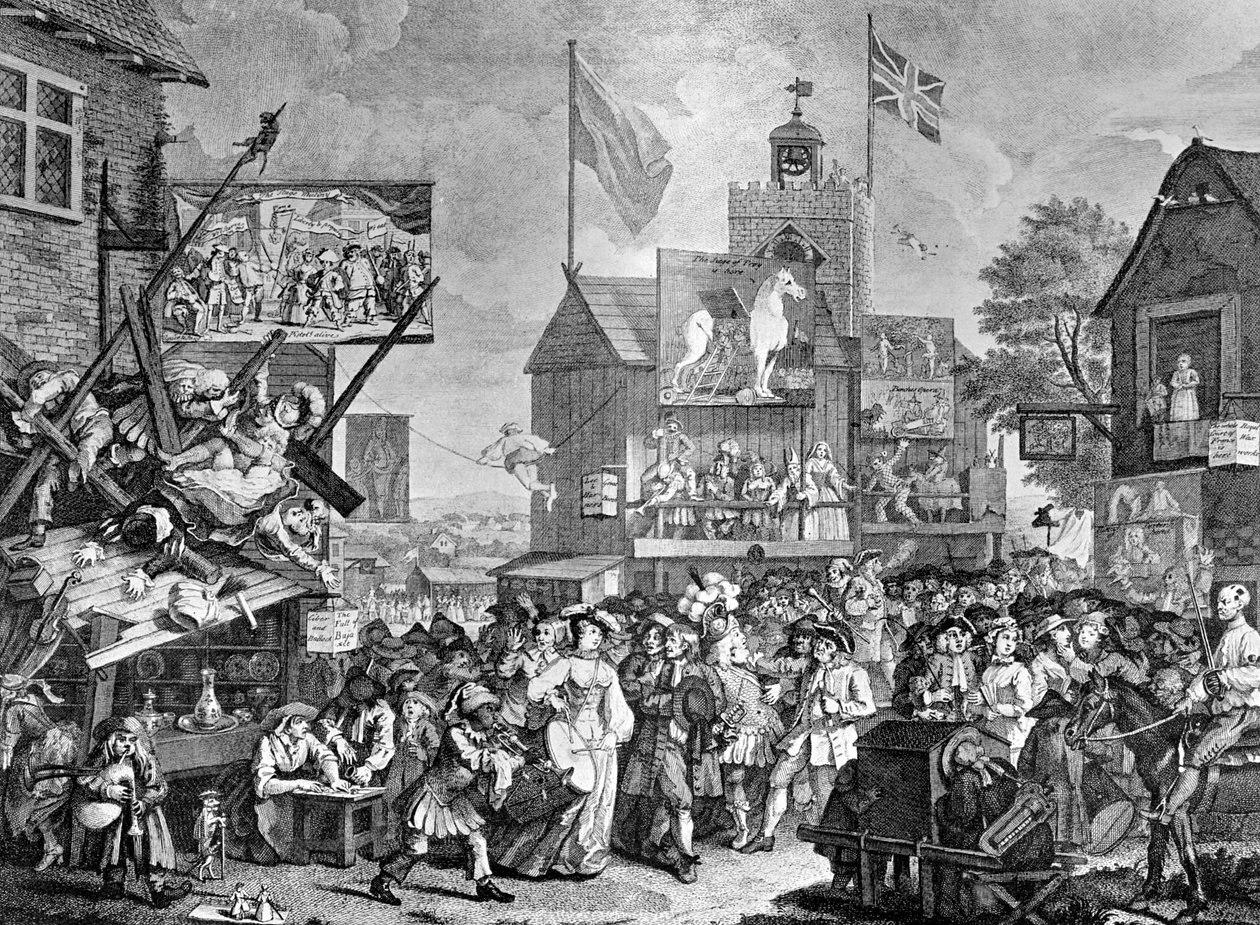 Southwarki vásár, 1733. alkotó: William Hogarth