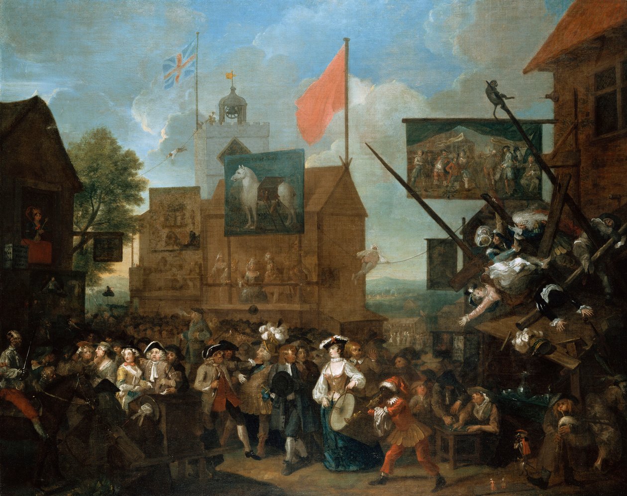 Southwarki vásár, 1733 alkotó: William Hogarth