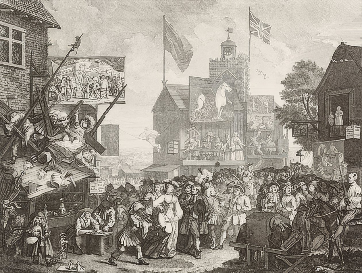 Southwark Vásár. 1733 alkotó: William Hogarth
