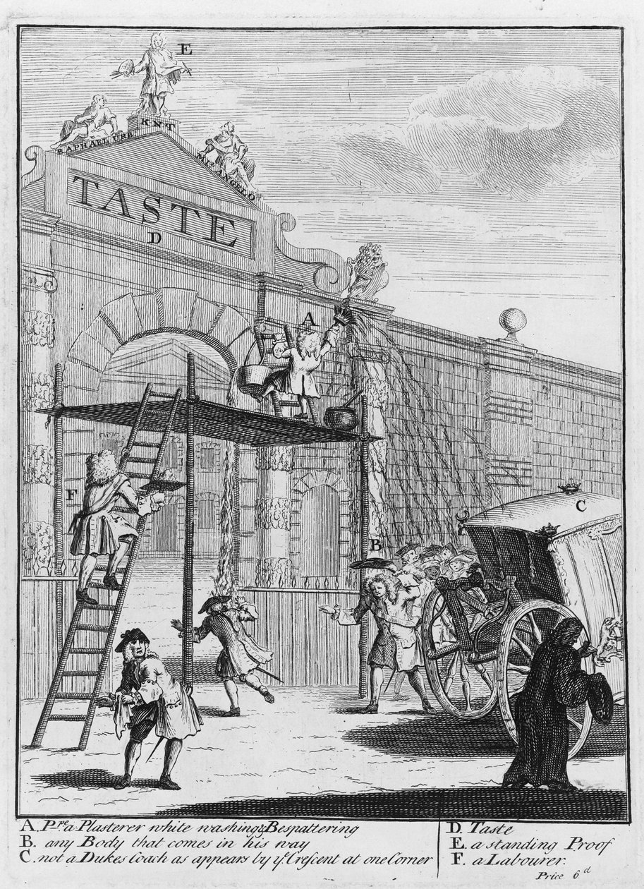 Taste, Burlington Gate, 1732 alkotó: William Hogarth