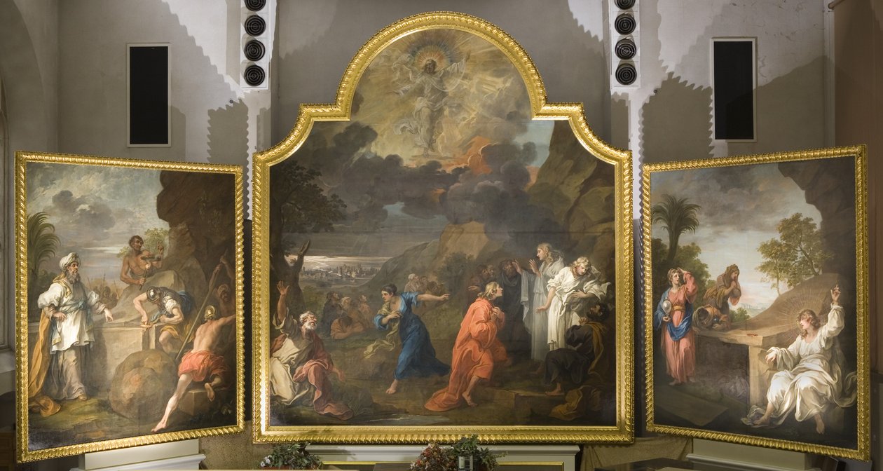 Szent Mária Redcliffe oltárképe (triptichon) alkotó: William Hogarth