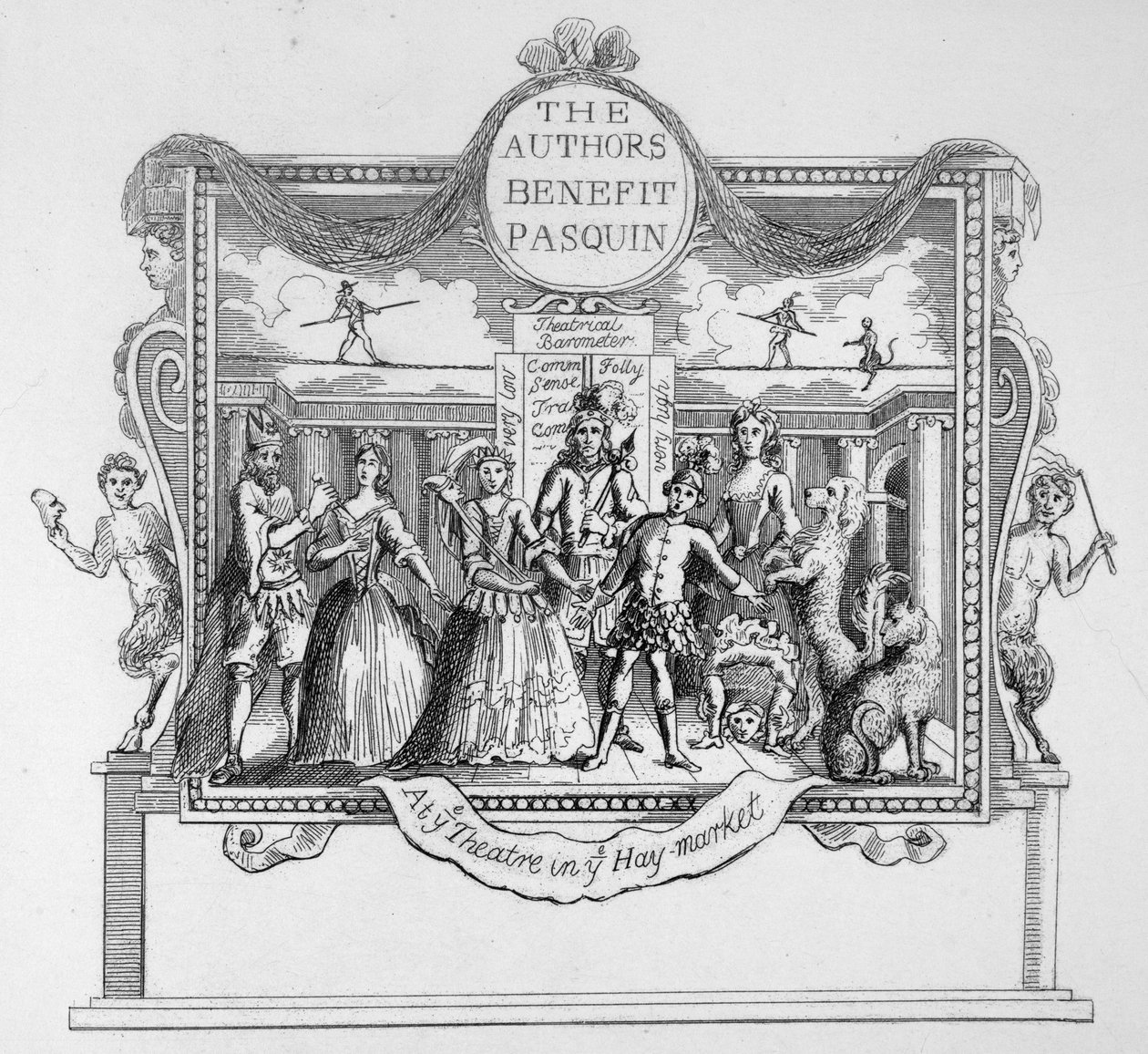A szerzők Pasquin alkotó: William Hogarth