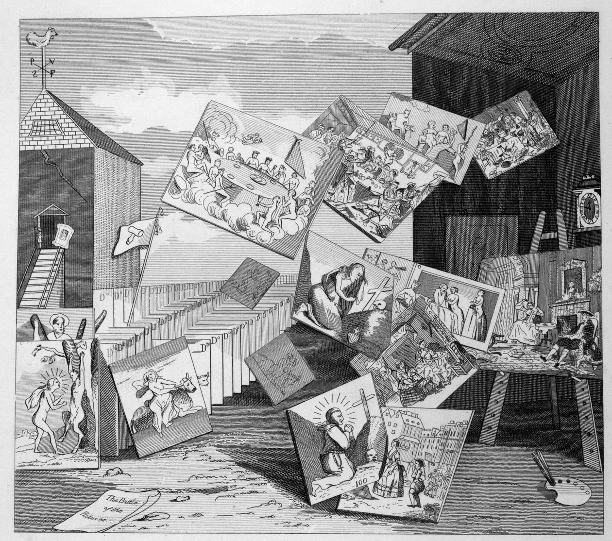 A képek csatája alkotó: William Hogarth