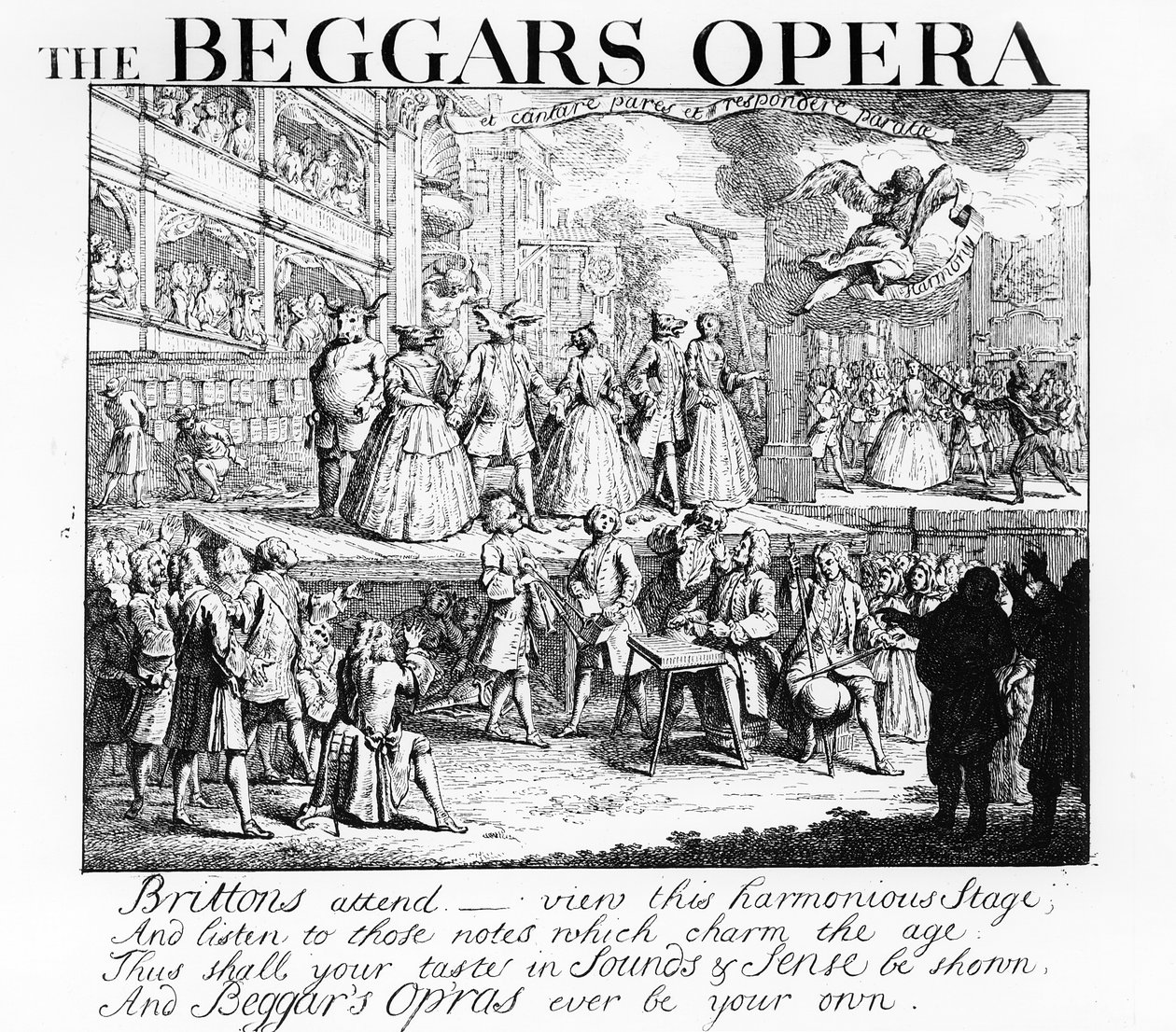 A koldusopera burleszk, 1728 alkotó: William Hogarth