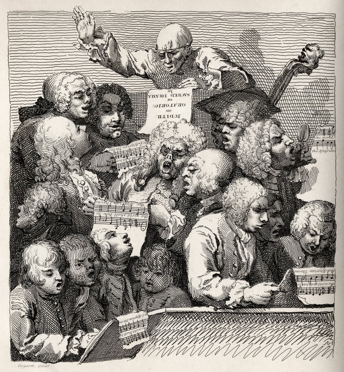 A kórus a William Hogarth műveiből, 1833-ban jelent meg alkotó: William Hogarth
