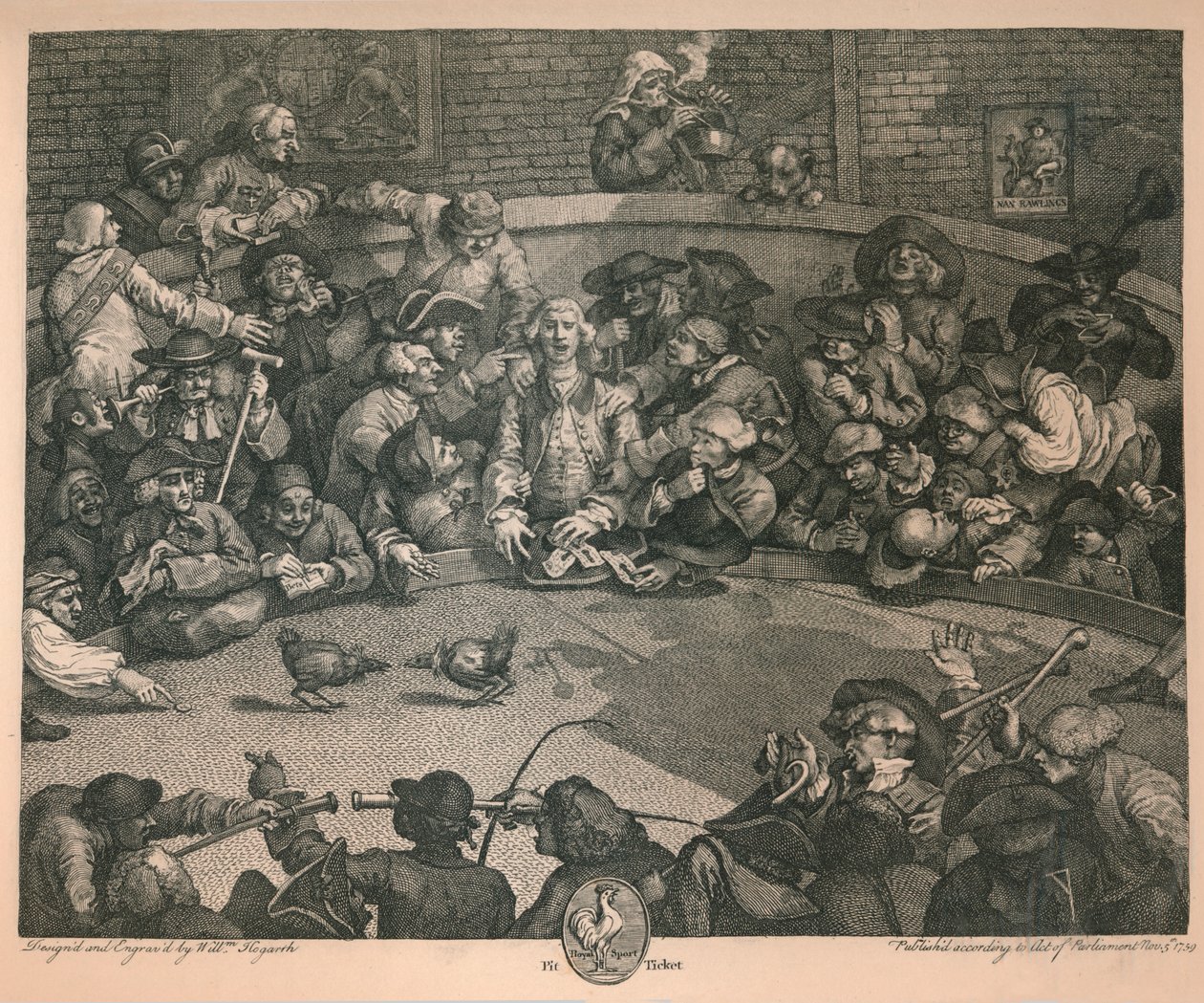A pilótafülke, 1759. alkotó: William Hogarth