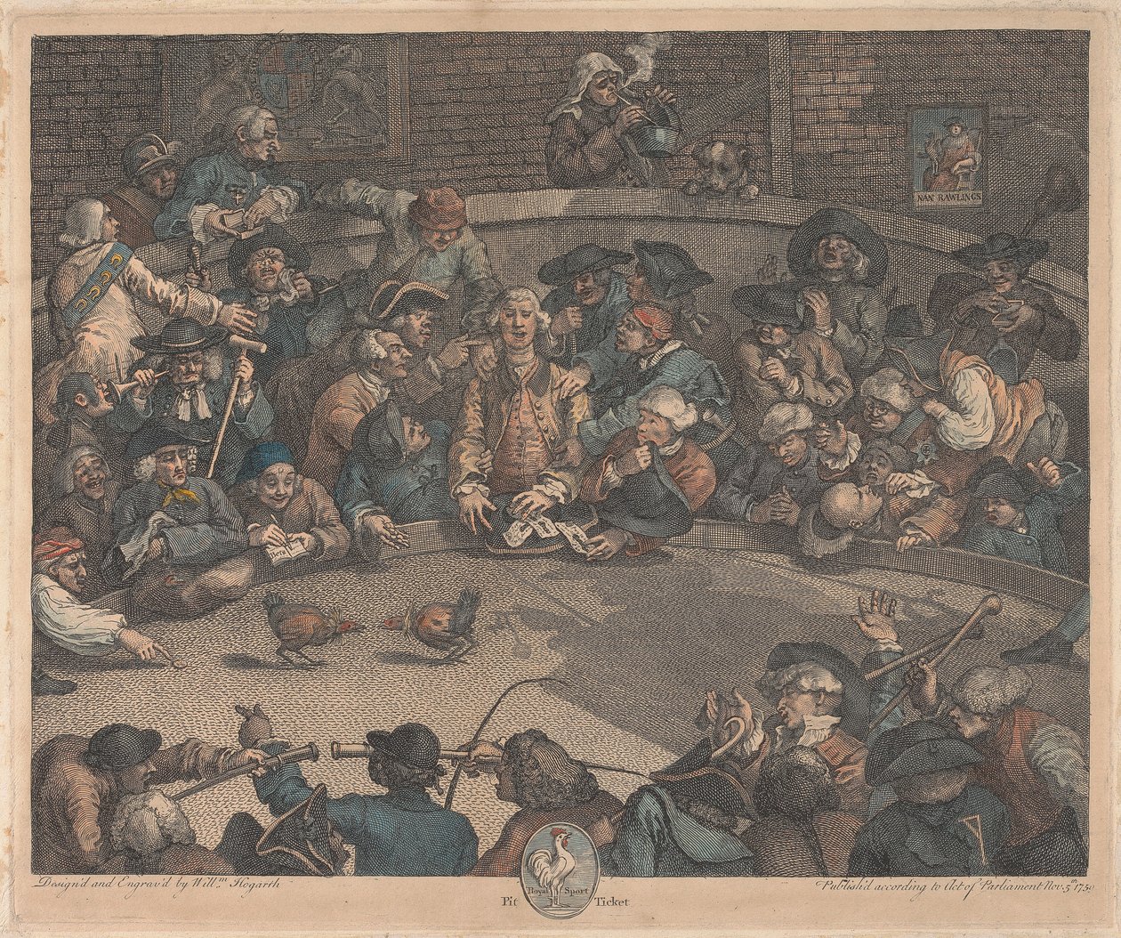 Royal Sport, Pit Ticket alkotó: William Hogarth