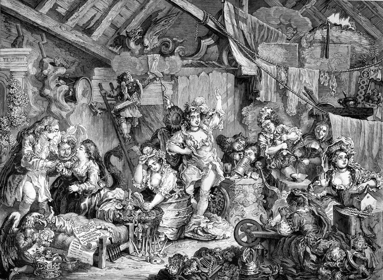 A babakocsik társasága, William Hogarth alkotó: William Hogarth