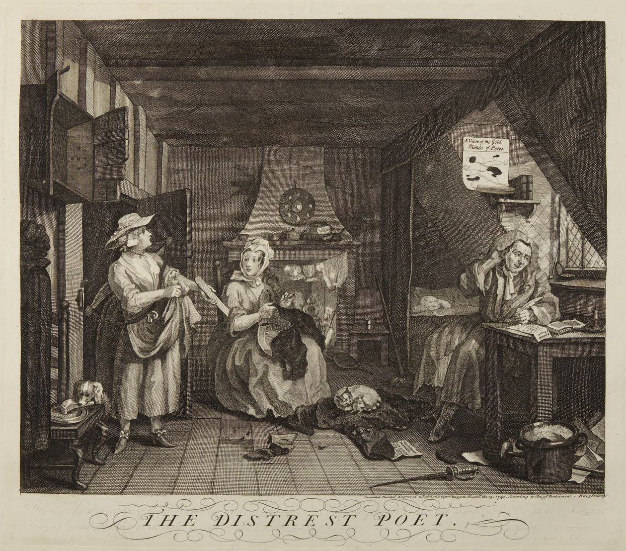 A szenvedő költő alkotó: William Hogarth