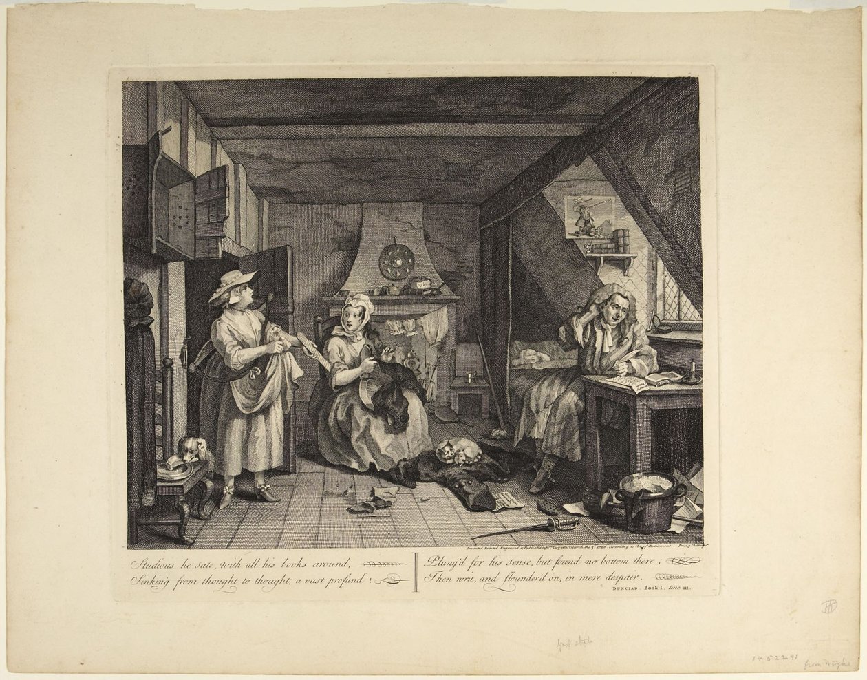 A szorongatott költő alkotó: William Hogarth