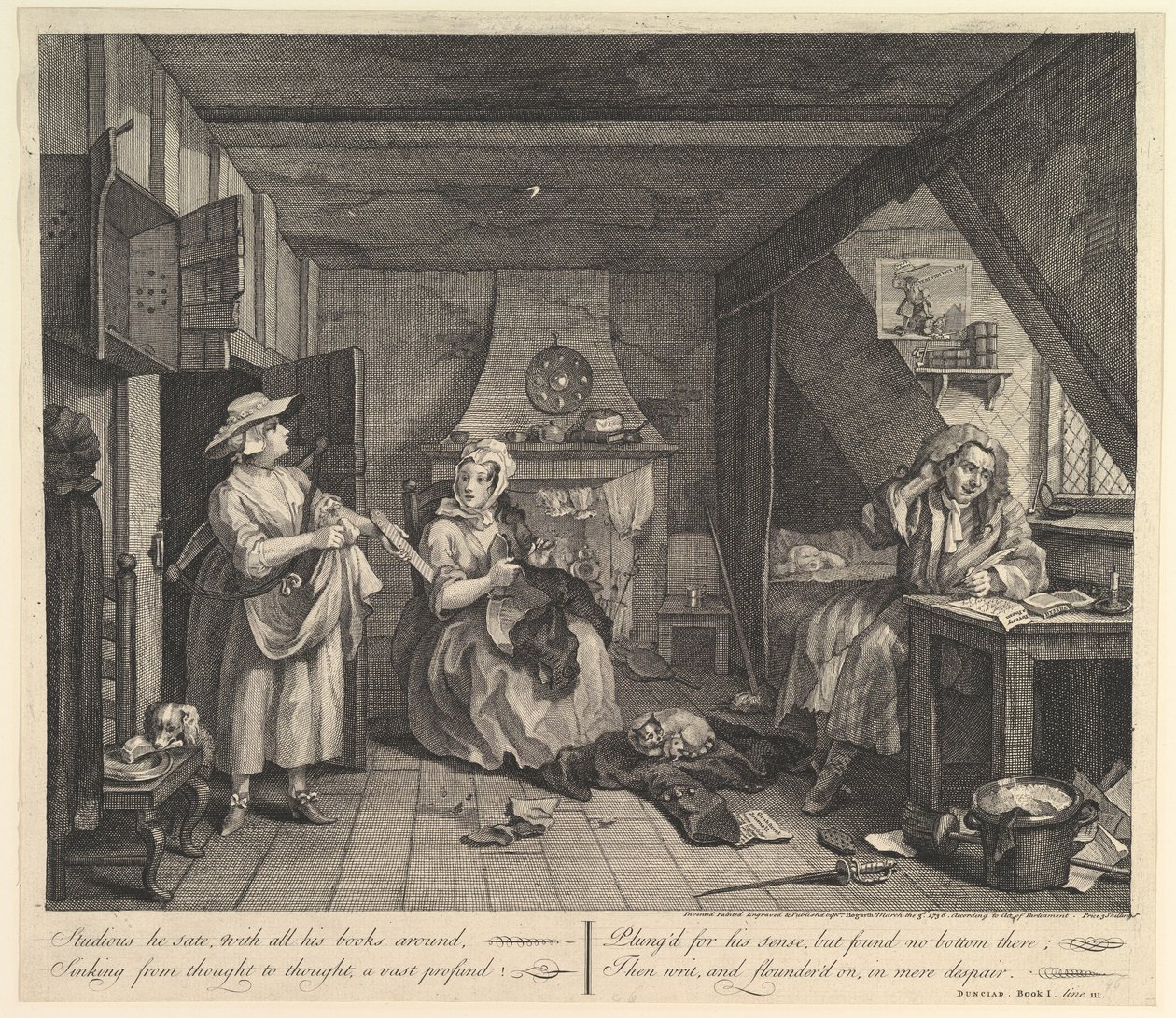 A nélkülöző költő alkotó: William Hogarth