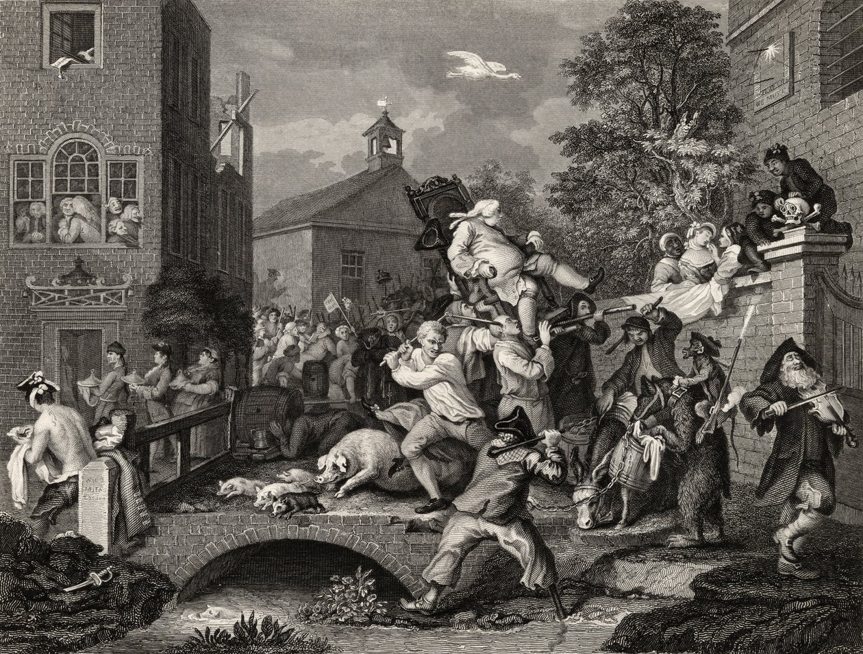 Az 1833-ban megjelent „The Works of William Hogarth” c. alkotó: William Hogarth