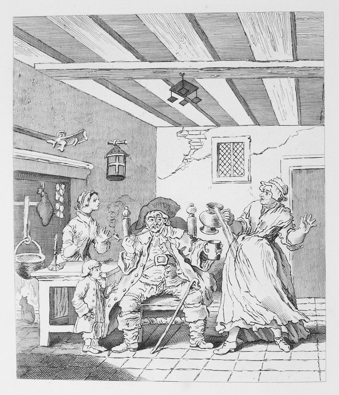 A gazdák visszatérése alkotó: William Hogarth
