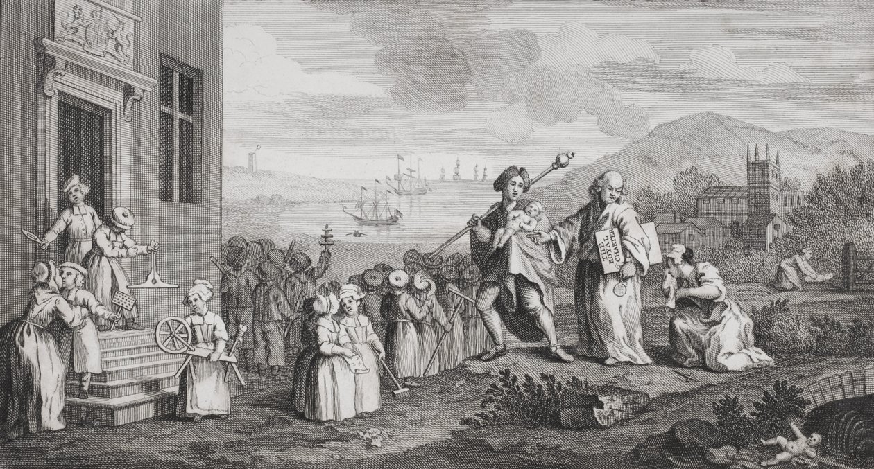 Foundlings, vésette F. Morellon La Cave alkotó: William Hogarth