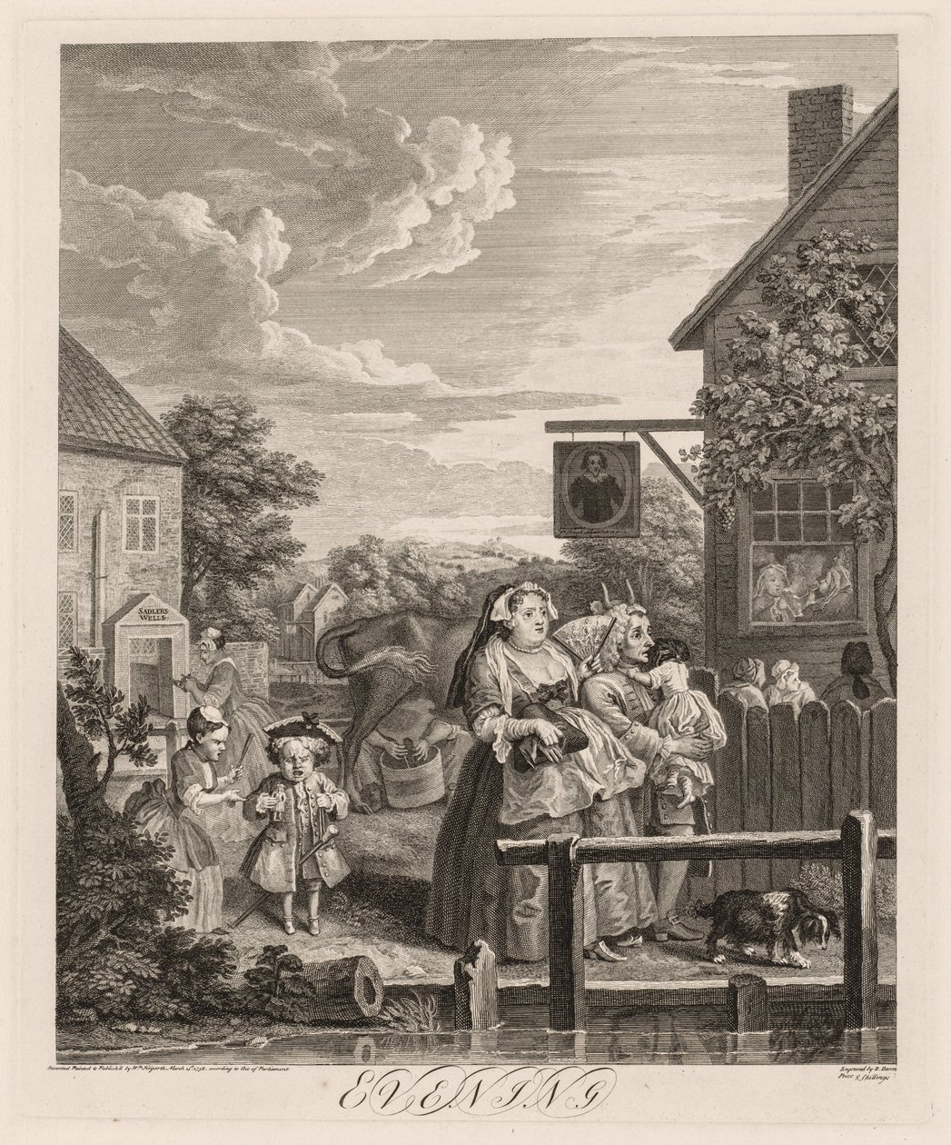 A négy napszak: este alkotó: William Hogarth