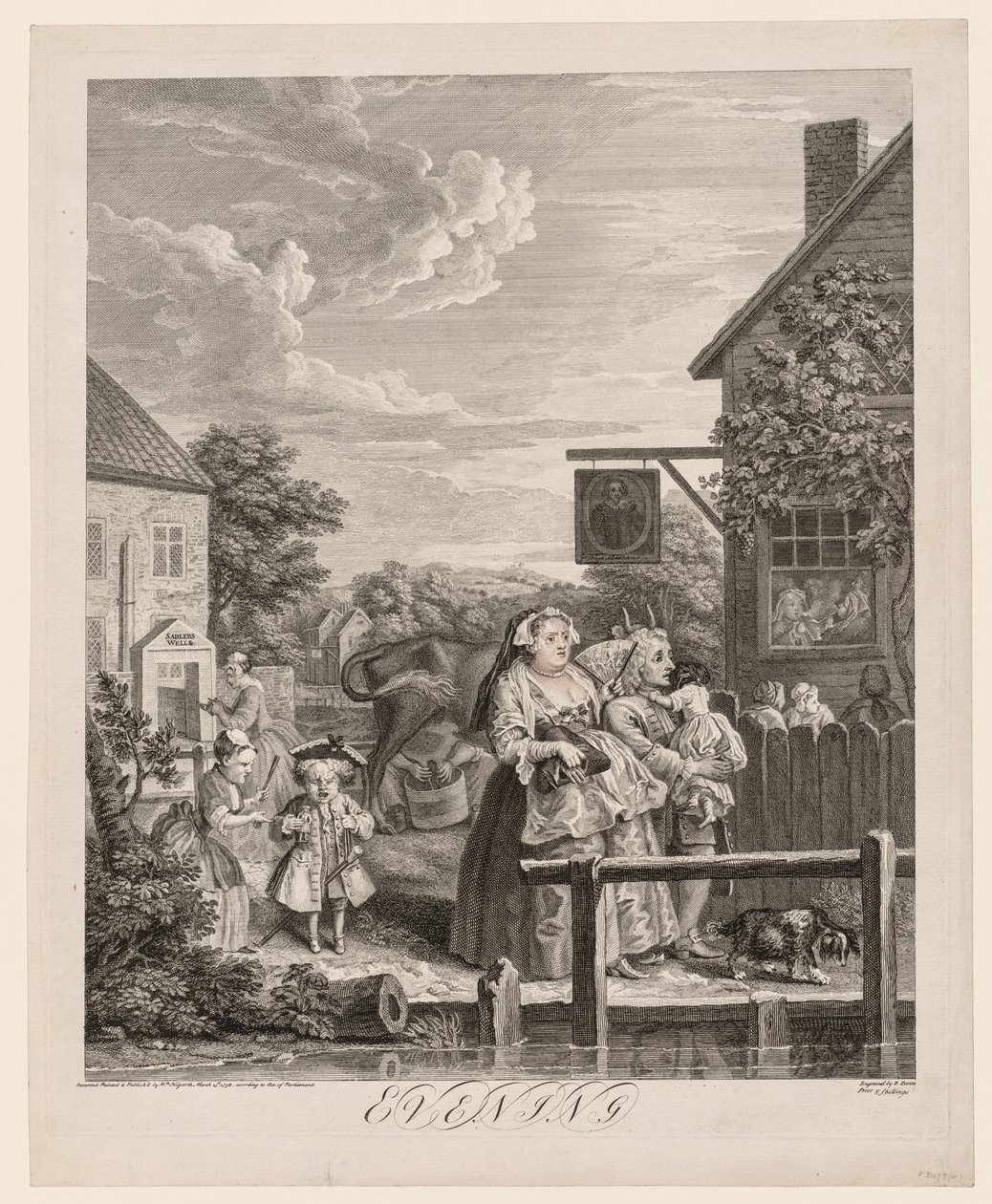 A négy napszak: este alkotó: William Hogarth