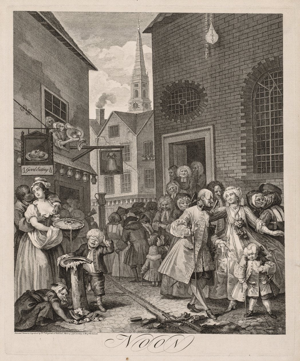 A nap négy időpontja: Dél alkotó: William Hogarth