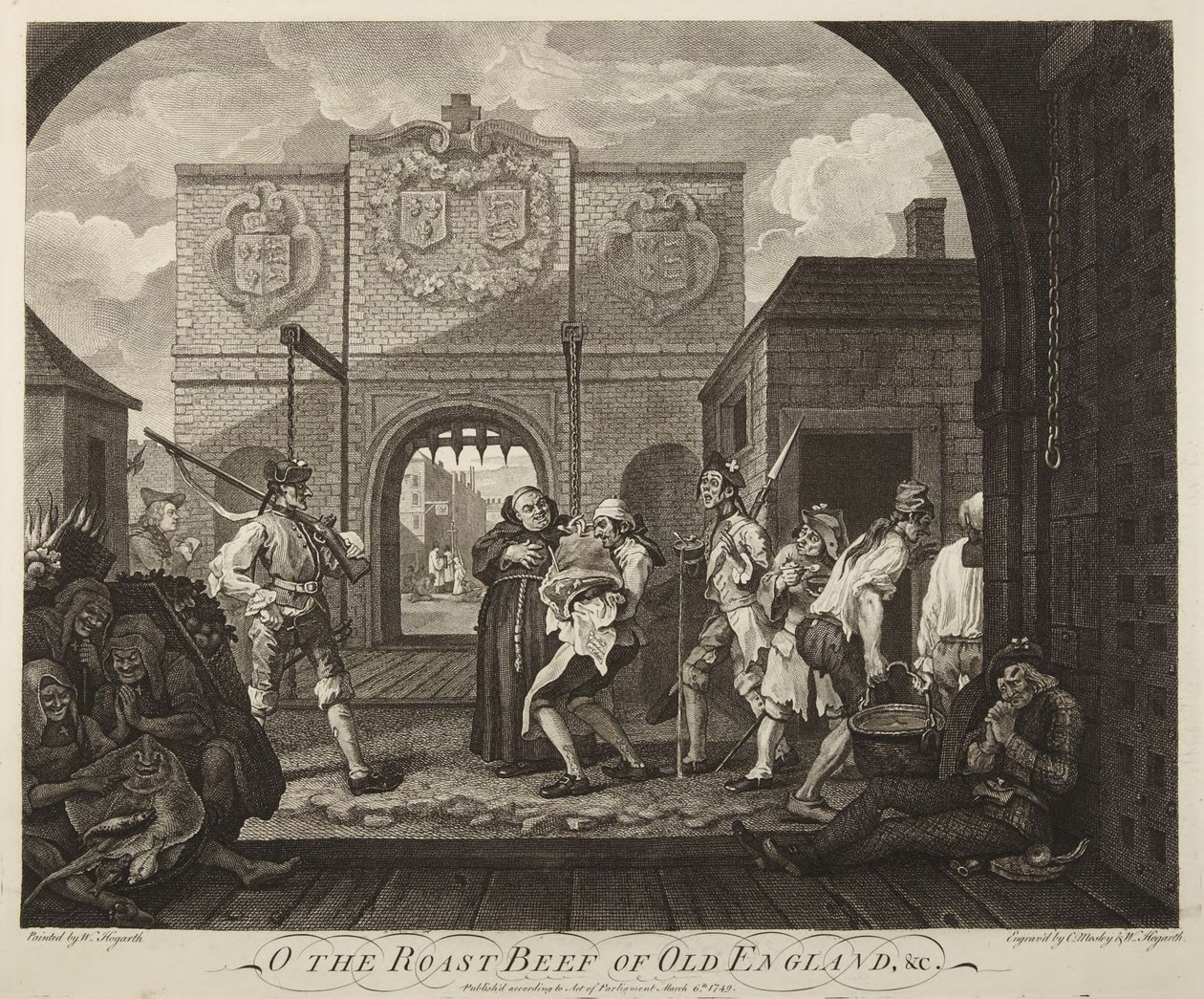 Calais kapuja, avagy a régi Anglia marhasültje alkotó: William Hogarth